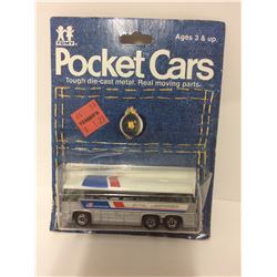 Vintage Tomy Pocket Toy Cars "GREYHOUND BUS"