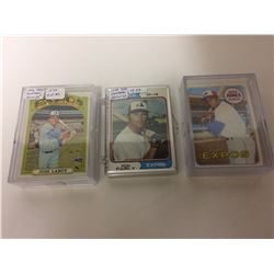 VINTAGE BASEBALL TRADING CARDS LOT (LABOY, FAIRLY, JONES)
