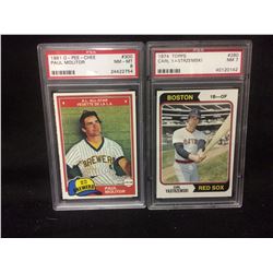 1981 OPC #300 PAUL MOLITOR & 1974 TOPPS #280 CARL YASTRZEMSKI
