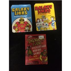 GALAXY WARS & DRAGONS LAIR TRADING CARDS LOT