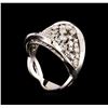 Image 4 : 14KT White Gold 1.40 ctw Diamond Ring