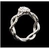 Image 4 : 1.14 ctw Diamond Ring - 14KT White Gold