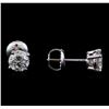 Image 2 : 1.03 ctw Diamond Stud Earrings - 14KT White Gold