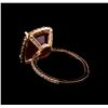 Image 3 : 9.70 ctw Ruby and Diamond Ring - 14KT Rose Gold