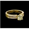 Image 1 : 1.37 ctw Diamond Ring - 18KT Yellow Gold