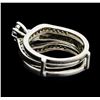 Image 3 : 0.50 ctw Diamond Wedding Set - 14KT White Gold