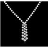Image 1 : 14KT White Gold 1.90 ctw Diamond Necklace