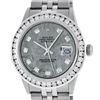 Rolex Mens Stainless Steel Meteorite 3.15 Carat Diamond Datejust Wristwatch