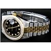 Image 8 : Rolex Two-Tone Black String Diamond VVS  Men's Watch