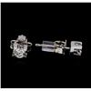 Image 2 : 0.24 ctw Diamond Earrings - 14KT White Gold