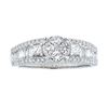0.98 ctw Diamond Ring - 18KT White Gold