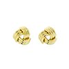 Braided Post Earrings - Gold Plated
