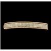 1.85 ctw Diamond Bangle Bracelet - 14KT Rose and White Gold