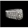 EGL Cert 4.62 ctw Diamond Ring - 18KT White Gold