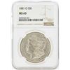 Image 1 : 1881-O MS63 NGC Morgan Silver Dollar