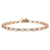 Image 1 : 11.71 ctw Morganite and Diamond Bracelet - 14KT Rose Gold