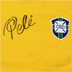 Autographed Soccer Jersey (Pele - Brazil)