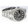 Image 7 : Rolex Mens SS 41MM Dark Rhodium Baguette Diamond Datejust 2 Oyster Band Wristwat