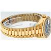 Image 3 : Rolex Ladies Quickset 18K Yellow Gold Blue Vignette And Diamond Datejust Wristwa