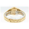 Image 4 : Rolex Ladies Quickset 18K Yellow Gold Blue Vignette And Diamond Datejust Wristwa