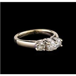 14KT White Gold 0.84 ctw Diamond Ring