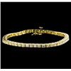 4.00 ctw Diamond Tennis Bracelet - 14KT Yellow Gold