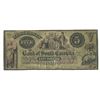 Image 1 : 1850's $5 Obsolete Bank Note of Cheraw South Carolina