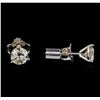 Image 2 : 0.80 ctw Diamond Earrings - 14KT White Gold