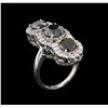 Image 4 : 7.02 ctw Black Diamond Ring - 14KT White Gold