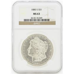 1880-S MS63 NGC Morgan Silver Dollar