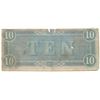 Image 2 : 1864 $10 The Confederate States of America Note T-68 CC