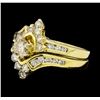 1.56 ctw Diamond Wedding Ring and Band - 14KT Yellow Gold