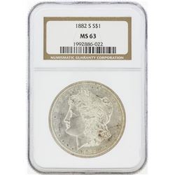 1882-S MS63 NGC Morgan Silver Dollar