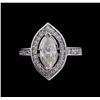 Image 2 : 1.76 ctw Diamond Ring - 14KT White Gold