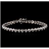 14KT White Gold 2.45 ctw Diamond Tennis Bracelet