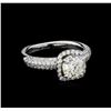 1.85 ctw Diamond Ring - 18KT White Gold