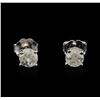 14KT White Gold 0.72 ctw Diamond Stud Earrings