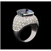 Image 4 : 19.03 ctw Sapphire and Diamond Ring - Platinum