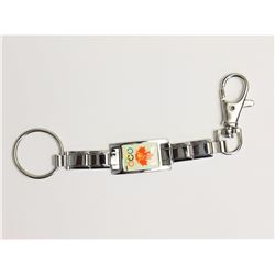 Sterling Silver Canadian olympics Stretching Keychain Retail $50