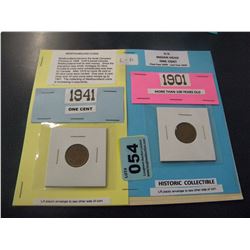 NEWFOUNDLAND PENNY/INDIAN HEAD PENNY