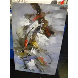 OIL ON CANVAS APPROX 3'X4'