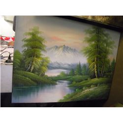 OIL ON CANVAS APPROX 30"X47"