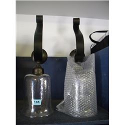 2 HANGING ORNATE LIGHT FIXTURES