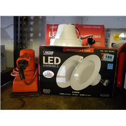 2 BOXES OF 2 5-6" RETRO FIT LIGHTS