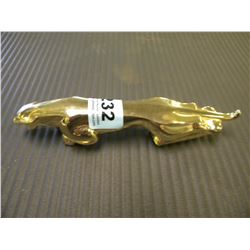 1969 GOLD PLATED JAGUAR HOOD ORNAMENT