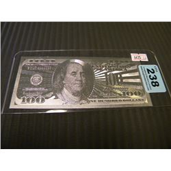 AMERICAN 100 DOLLAR SILVER FOIL COLLECTIBLE BILL