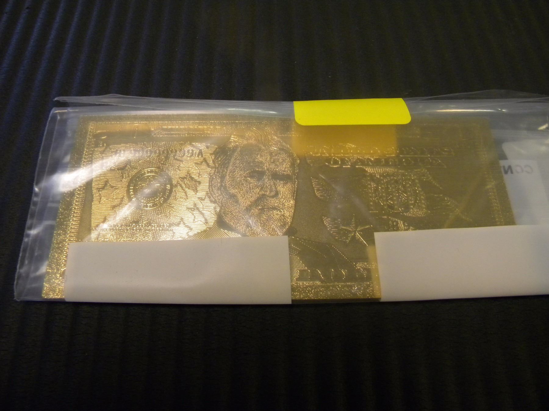 24K GOLD FOIL COLLECTIBLE AMERICAN 50 DOLLAR BILL