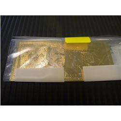 24K GOLD FOIL COLLECTIBLE AMERICAN 50 DOLLAR BILL