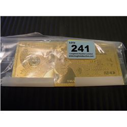 24K GOLD FOIL COLLECTIBLE AMERICAN 20 DOLLAR BILL
