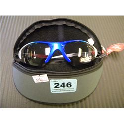 PAIR OF RYDER SUNGLASSES WITH INTERCHANGABLE LENSES & CASE